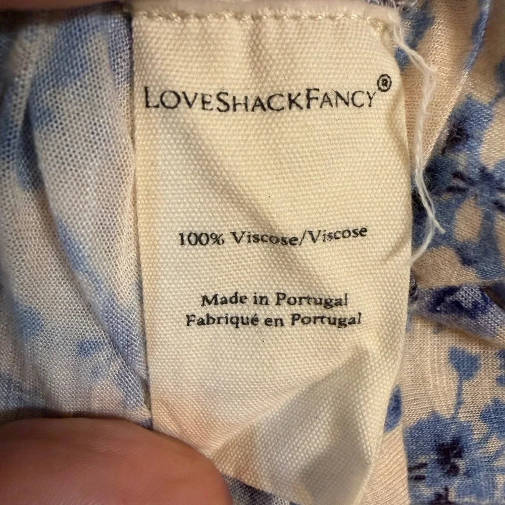 LoveShackFancy Vienna‎ Turtleneck Puff Sleeve Size Large
